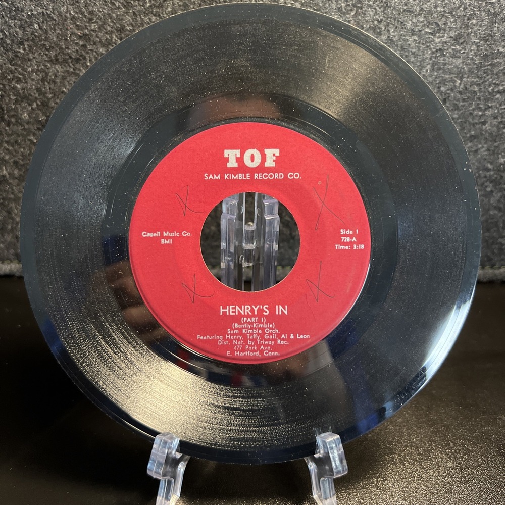 Sam Kimble Orchestra Henry's In 45 RPM Vinyl Part 1 &‎ 2 Record
